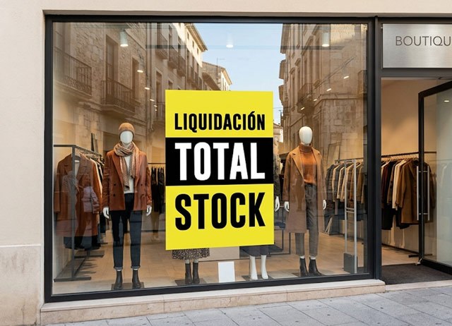 Carteles de liquidación verticales