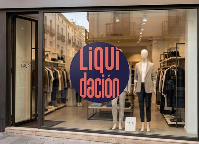 Carteles de liquidación circulares