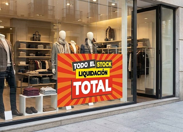 Carteles de liquidación horizontales