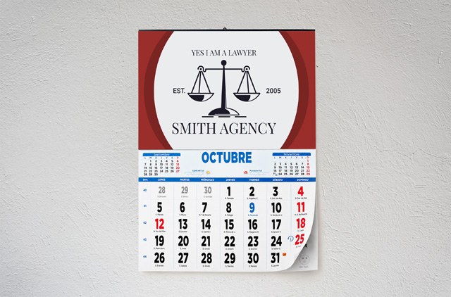 calendario faldilla para empresas