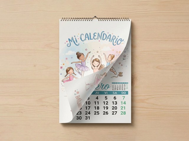 Calendarios infantiles 2027 personalizados